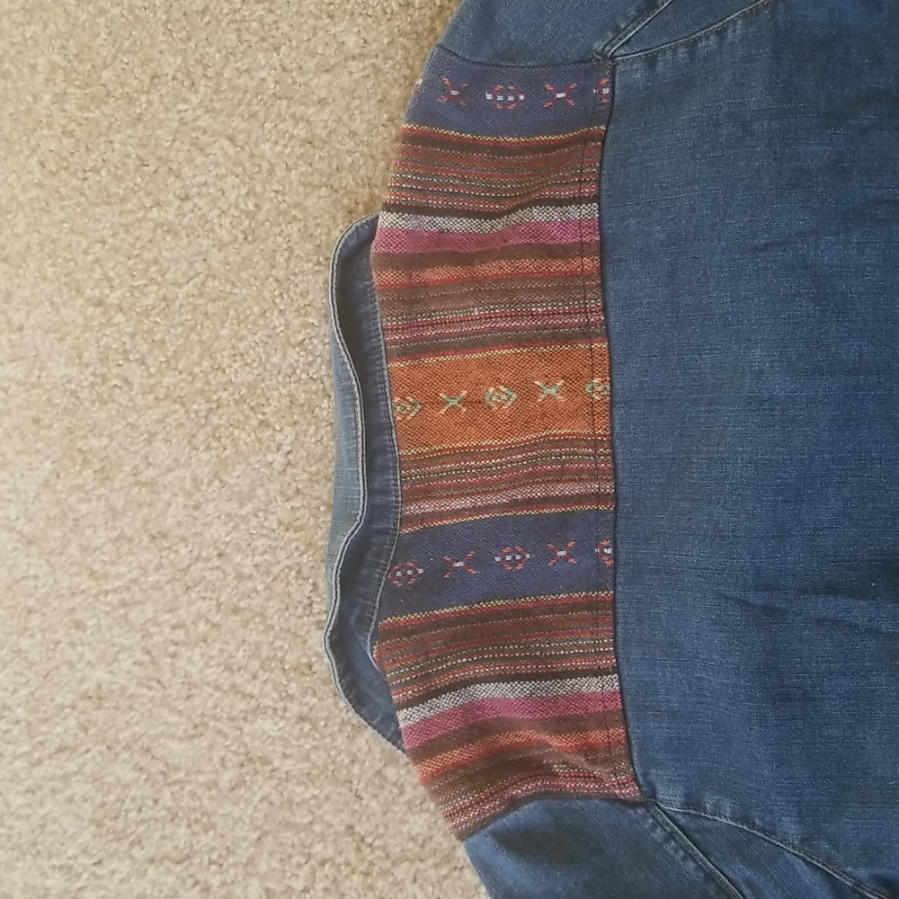 Life In Progress Boho Jean Jacket - Picture 8 of 9